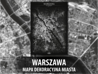 WARSZAWA | Mapa dekoracyjna miasta