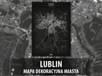 LUBLIN | Mapa dekoracyjna miasta