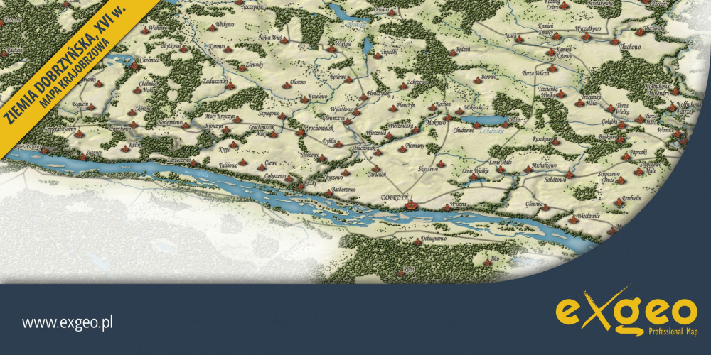 Rzeczpospolita Obojga Narodów, RON, podział administracyjny, XVI wiek, ziemia dobrzyńska, kartografia historyczna, mapy historyczne, mapa krajobrazowa, usługi, exgeo